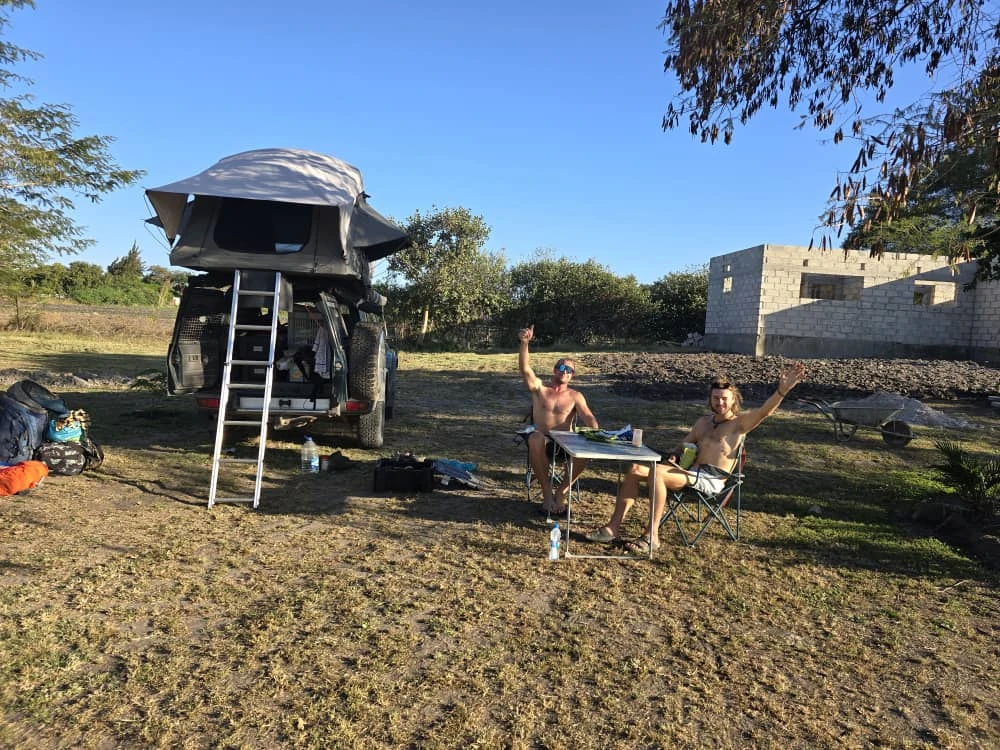 Guests relaxing in the afternoon sun